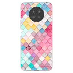 Átlátszó szilikon tok az alábbi mobiltelefonokra Huawei Nova 8i - Colorful roof