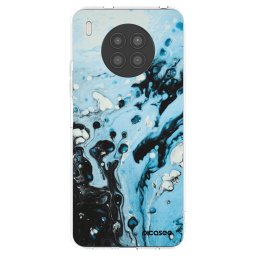 Átlátszó szilikon tok az alábbi mobiltelefonokra Huawei Nova 8i - Organic blue