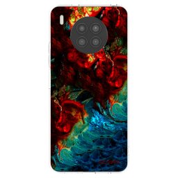 Átlátszó szilikon tok az alábbi mobiltelefonokra Huawei Nova 8i - Universe