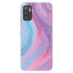 Átlátszó szilikon tok az alábbi mobiltelefonokra Xiaomi Poco M3 Pro 5G - Pink liquid