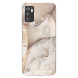 Átlátszó szilikon tok az alábbi mobiltelefonokra Xiaomi Poco M3 Pro 5G - Cream marble