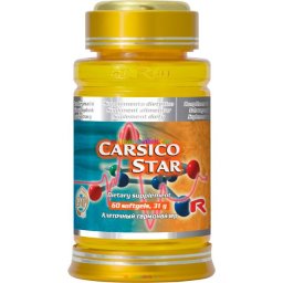 Carsico Star 60 db lágyzselatin kapszula Q10 koenzimmel, E-vitaminnal és L-karnitinnal - StarLife