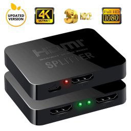 HDMI Splitter elosztó duplázó 1 bemenet 2 kimenet