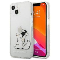 Karl Lagerfeld Choupette Fun iPhone 13 mini telefontok (átlátszó)