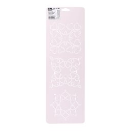 Prym sablon/stencil tűzéshez, 15x46cm, hearts - 610103