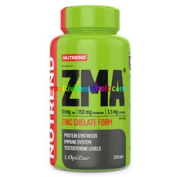 ZMA 120 db kapszula, cink, magnézium, B6-vitamin, tesztoszteron fokozó - Nutrend