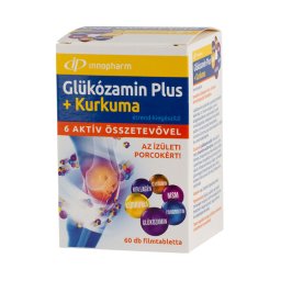 Innopharm Glükozamin Plus+kurkuma étrend-kiegészítő filmtabletta 60x