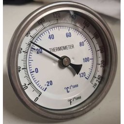 Ipari Beépíthető Hőmérő 8,5cm 1/2"-os Menettel (3909)