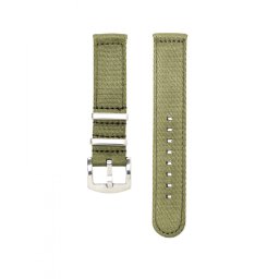 WB Original prémium kétrészes Nato óraszíj, military zöld, 22mm