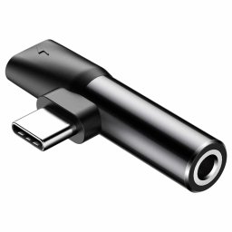 Baseus Audio Converter L41 adapter átalakító USB-C aljzat + fülhallgató jack 3.5mm aljzat (fekete)