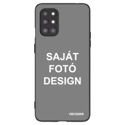 Fekete szilikon tok az alábbi mobiltelefonokra OnePlus 8T - Saját fotó/motívum