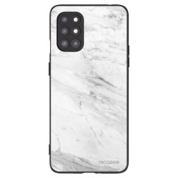 Fekete szilikon tok az alábbi mobiltelefonokra OnePlus 8T - White marble