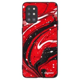 Fekete szilikon tok az alábbi mobiltelefonokra OnePlus 8T - Red black