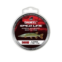 DAM Spezi Line Pike Bait Fish monofil zsinór - damil, sötét szürke, 0.35mm, 300m