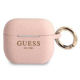 Guess Silicone Glitter AirPods 3 tartó (rózsaszín)