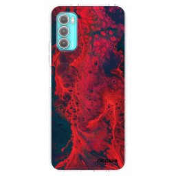 Átlátszó szilikon tok az alábbi mobiltelefonokra Motorola Moto G60 - Organic red