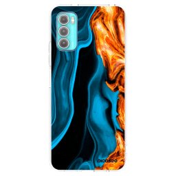 Átlátszó szilikon tok az alábbi mobiltelefonokra Motorola Moto G60 - Gold blue