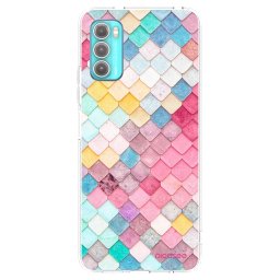 Átlátszó szilikon tok az alábbi mobiltelefonokra Motorola Moto G60 - Colorful roof