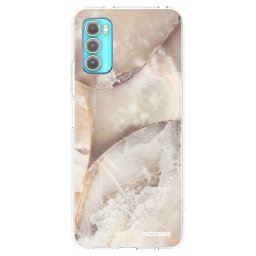 Átlátszó szilikon tok az alábbi mobiltelefonokra Motorola Moto G60 - Cream marble