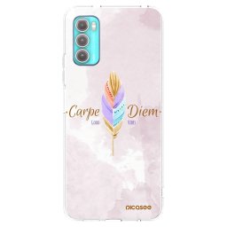 Átlátszó szilikon tok az alábbi mobiltelefonokra Motorola Moto G60 - Carpe Diem