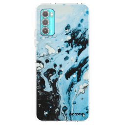 Átlátszó szilikon tok az alábbi mobiltelefonokra Motorola Moto G60 - Organic blue