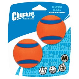 CHUCKIT Szuper gumilabda 6cm 2db