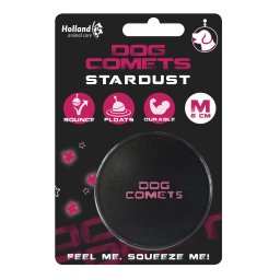 DOG-COMETS Labda fekete rózsaszín M kutyajáték