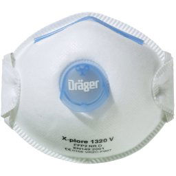 Dräger X-plore 1320 FFP2 V porvédő maszk Higiénia tisztítás járványvédelem Személyi higiénia
