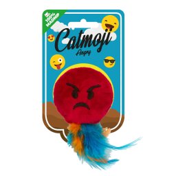 Catmoji Emoji Cat Angry macskagyökérrel macskajáték