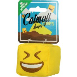 Catmoji Emoji Cat Cube Laughy macskagyökérrel plüss macskajáték