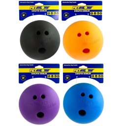 Petsport Kingpin Kibbler labda jutalomfalattal tölthető fekete 15cm kutyajáték