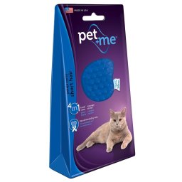 Pet and Me Cat rövid hajkefe kék, macska ápolás, fésű