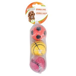 Pawise Szivacslabda kutyáknak 6 cm 3db kutyajáték