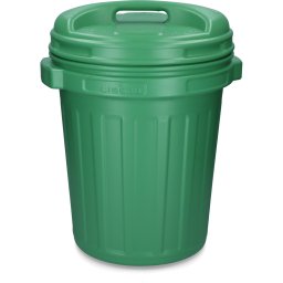 Voerton tároló vödör fedéllel zöld 40 liter