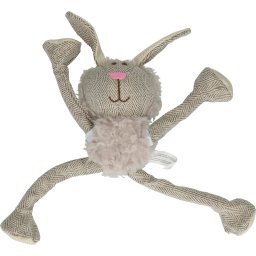 Wooly Luxury Bolyhos szürke nyuszi kutyajáték plüss