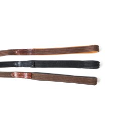 HB 011 Webband Kutyapóráz fekete fekete béléssel 40 cm bőr különleges
