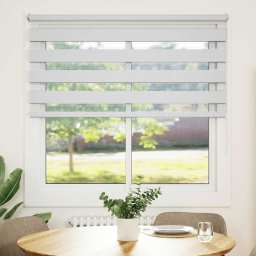 vidaXL fehér zebra roló 140,9 x 175 cm szövetszélesség 136,7 cm
