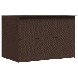 vidaXL barna polyrattan kerti tárolóláda 150 x 100 x 100 cm