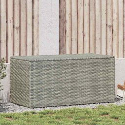 vidaXL szürke polyrattan kerti tárolóláda 100 x 50 x 50 cm