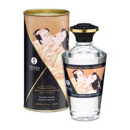 Shunga - melegítő hatású masszázsolaj,vanília- 100ml.