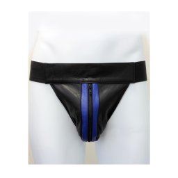 Leather jock-blue. Méret:L