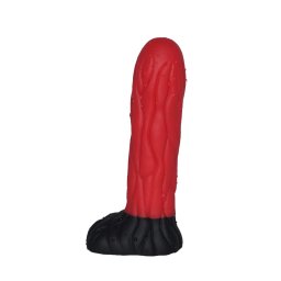 Fantasy red-black dildo.