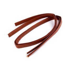 Ekobőr táskafül/pánt, varrott, 20mm, 1.2m, 790486, konyak barna