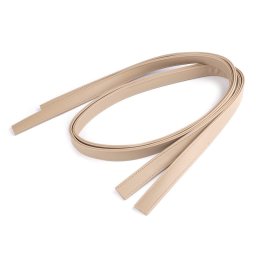 Ekobőr táskafül/pánt, varrott, 20mm, 1.2m, 790486, bézs