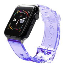 Strap Light Apple Watch 2/3/4/5/6 óraszíj (lila) - 38/40mm