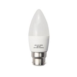Optonica B22 C37 LED izzó 6W 480lm 6000K hideg fehér 180° 1950