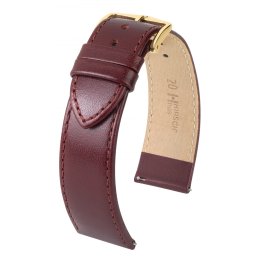 Hirsch Osiris óraszíj, burgundi, 20/18