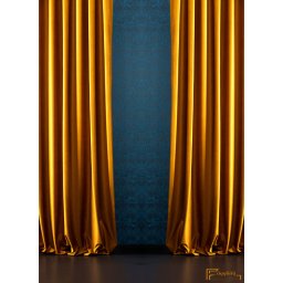 Bársony függöny - Mustár 280cm
