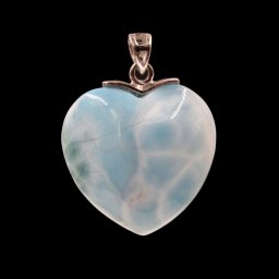 Larimár szív medál