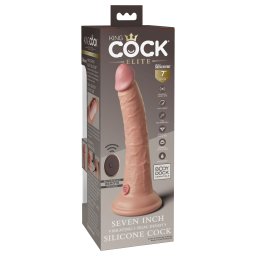 King Cock Elite vibrator,távirányítós,akkus -18cm.